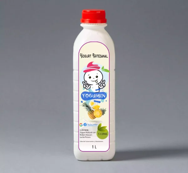 Yogurt frutado de piña